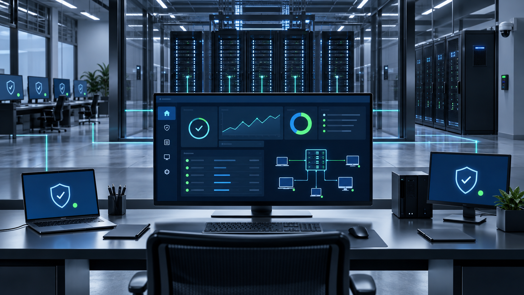 TRIAS on-premises DLP management console in a data center environment